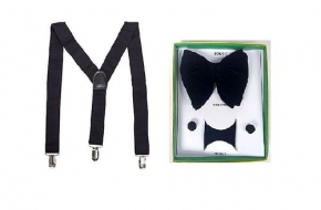 Suspenders Belt And Bow Tie
